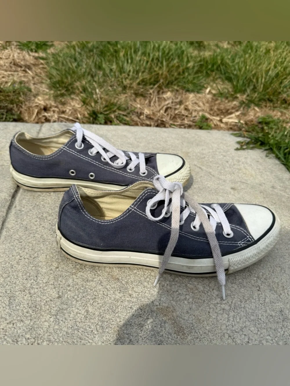 Converse All Star Low Top Sneakers Dark Gray Men's 5 Women’s 7 Unisex - Picture 3 of 9